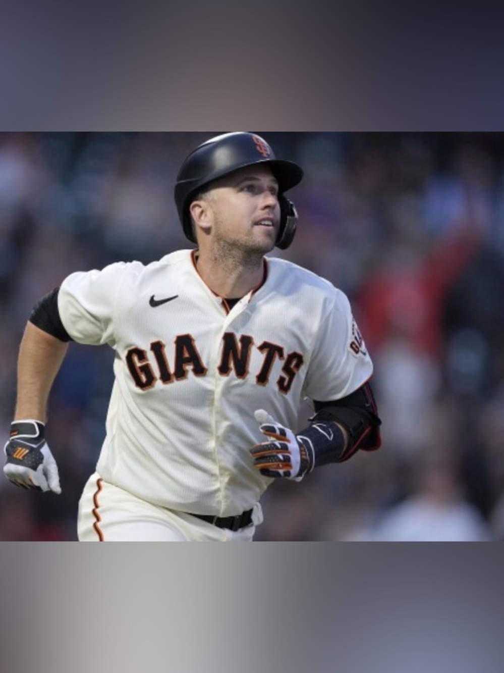 Nike San Francisco Giants Cream Buster Posey #28 Baseball MLB Jersey Men's Sz: M - Picture 2 of 9